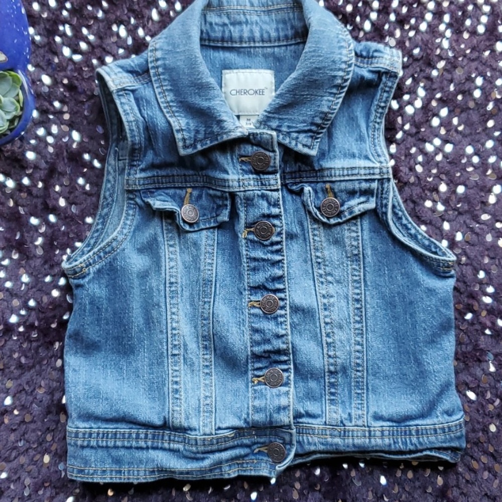 Cherokee Jean Vest
